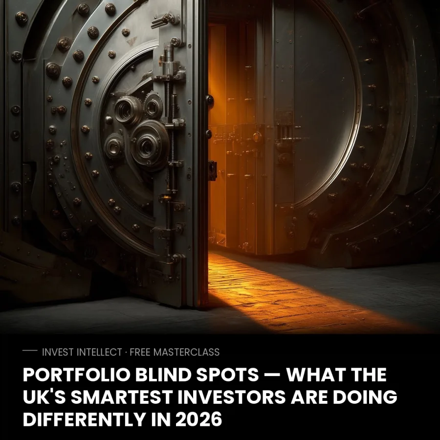 Invest Intellect advertisement about portfolio blind spots.