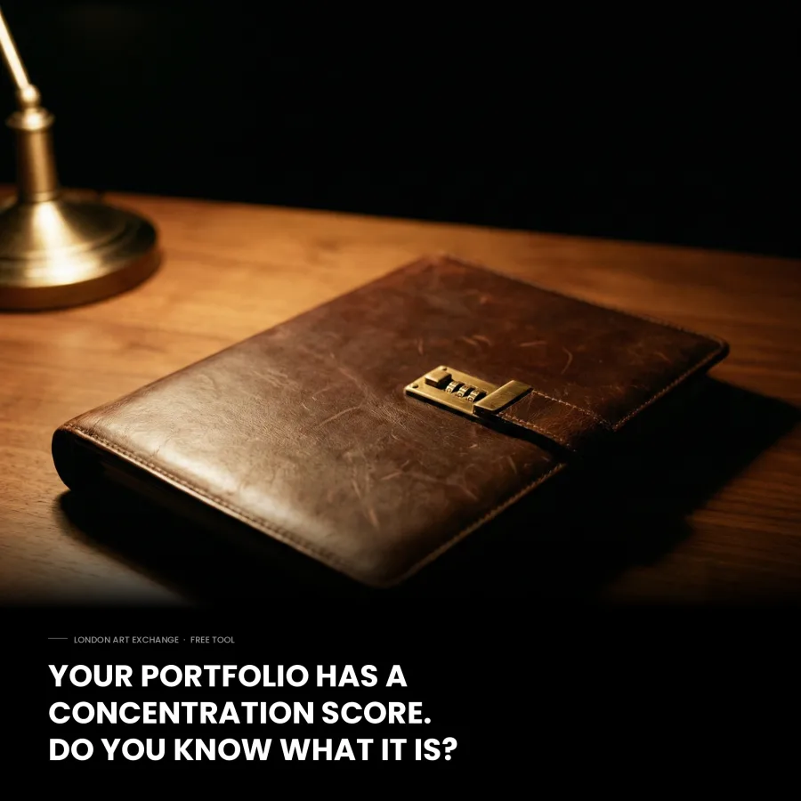London Art Exchange advertisement for the concentration scoring tool.